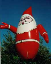 Santa helium advertising inflatable